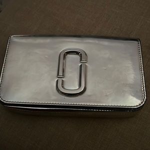 Marc Jacobs Snapshot Small Camera Bag Mirrored Silver